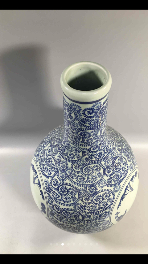 古玩陶瓷青花瓶拍賣，當前價格8600元