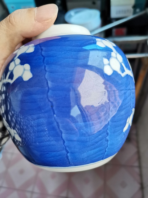 古玩陶瓷梅紋罐拍賣，當前價格2200元