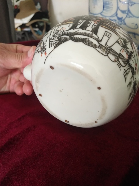 古玩陶瓷民國(guó)墨彩壺拍賣(mài)，當(dāng)前價(jià)格12345678元