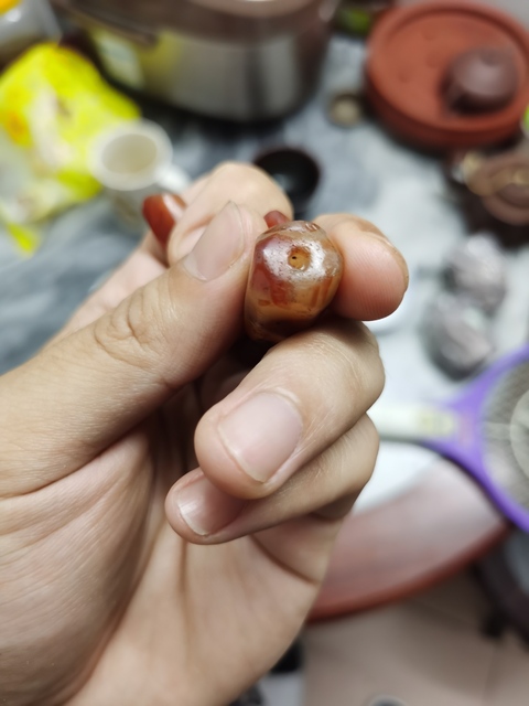 古玩玉器西亞瑪瑙珠拍賣，當前價格5800元