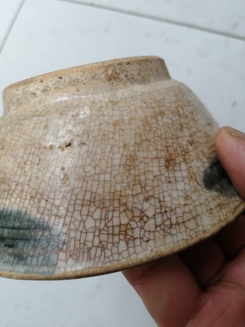 古玩陶瓷哥釉青花紋碗拍賣，當前價格8600元