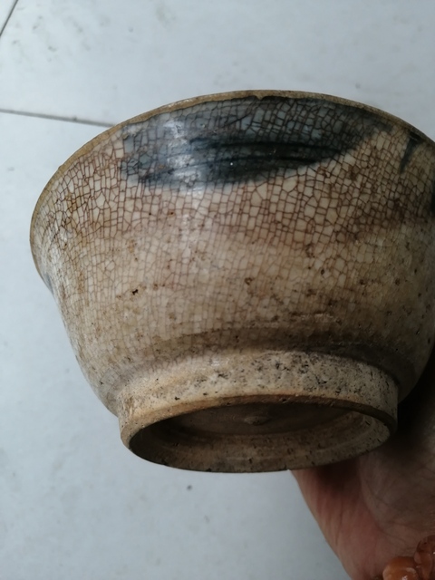 古玩陶瓷哥釉青花紋碗拍賣，當前價格8600元