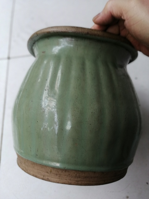 古玩陶瓷綠釉罐拍賣，當前價格7800元