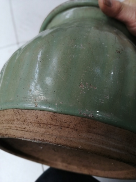 古玩陶瓷綠釉罐拍賣，當前價格7800元