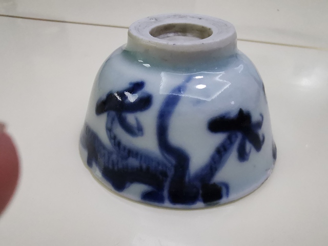 古玩陶瓷青花過墻龍杯拍賣，當前價格6700元