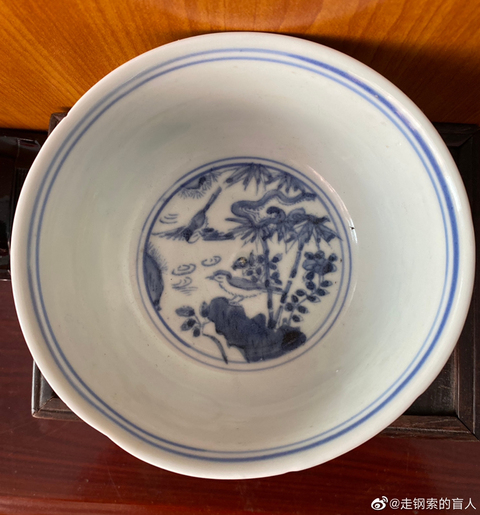 古玩陶瓷青花人物紋碗拍賣，當前價格2200元