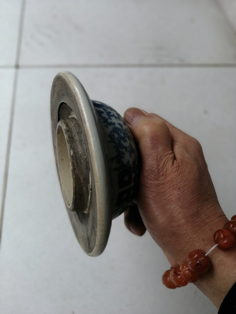 古玩陶瓷青花纏枝蓮紋喜字蓋拍賣，當前價格12680元