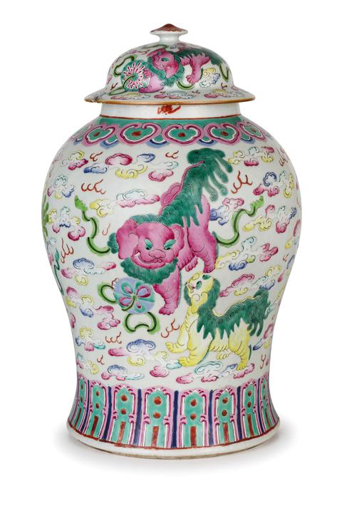 古玩陶瓷粉彩將軍罐拍賣，當前價格9980元