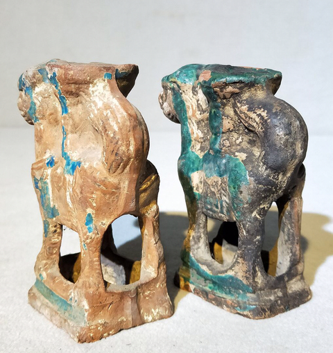 古玩陶瓷法華燭臺拍賣，當前價格8950元