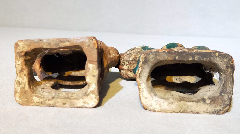 古玩陶瓷法華燭臺拍賣，當前價格8950元