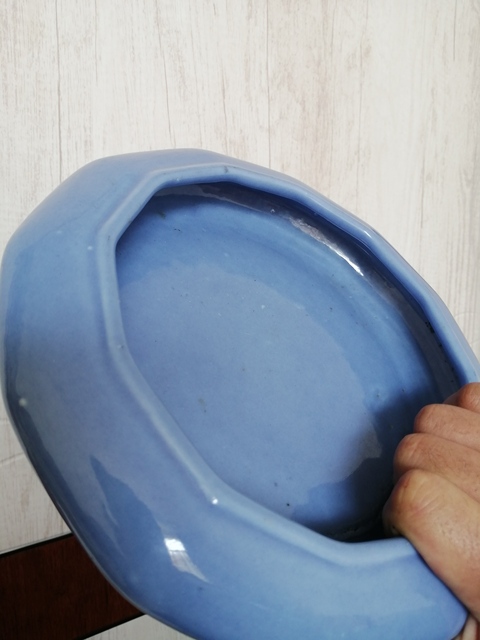 古玩陶瓷清光緒天藍釉筆洗拍賣，當前價格7500元