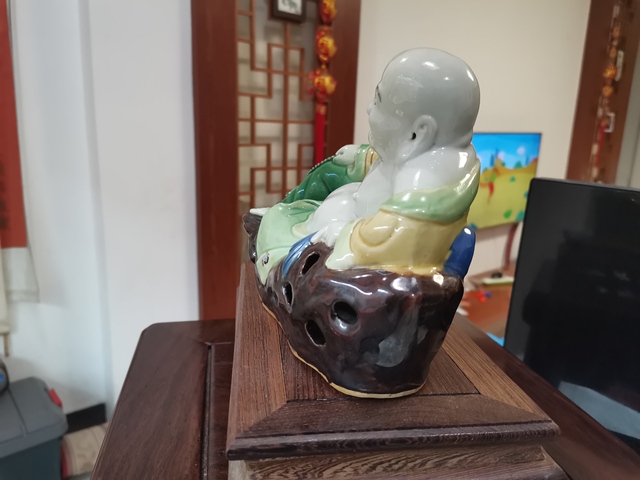 古玩陶瓷彌勒佛塑像拍賣，當前價格6800元