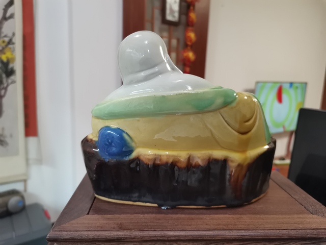 古玩陶瓷彌勒佛塑像拍賣，當前價格6800元