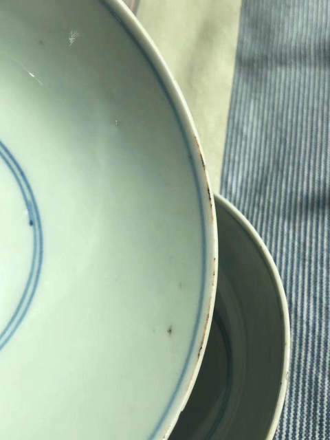 古玩陶瓷雍正淡描青花落花流水紋碗拍賣，當前價格12500元