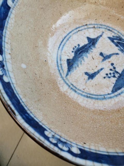 古玩陶瓷哥釉地鐵泥青花碗拍賣，當前價格10500元