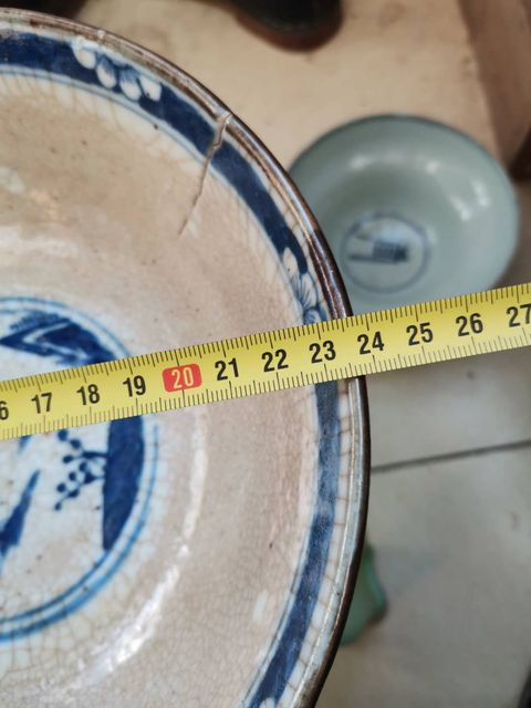 古玩陶瓷哥釉地鐵泥青花碗拍賣，當前價格10500元