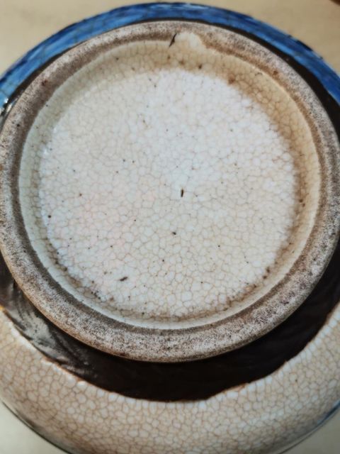 古玩陶瓷哥釉地鐵泥青花碗拍賣，當前價格10500元