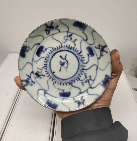 古玩陶瓷青花盤拍賣，當前價格6500元