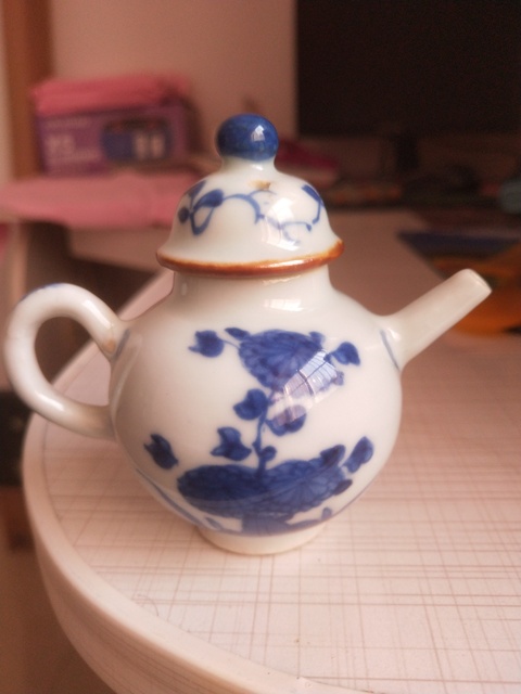 古玩陶瓷青花花卉紋執壺拍賣,當前價格2000元