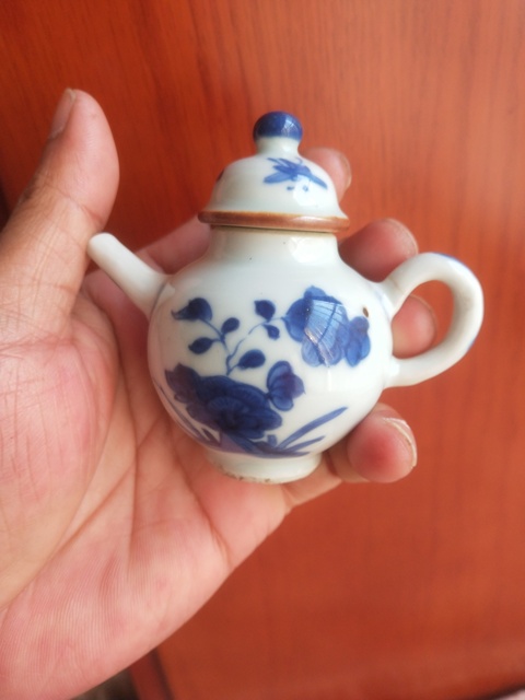 古玩陶瓷青花花卉紋執壺拍賣,當前價格2000元