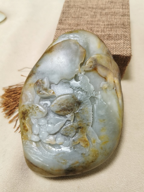 古玩玉器新疆和田籽料擺件拍賣，當前價格4688元