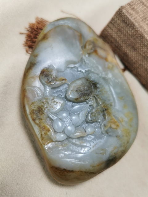 古玩玉器新疆和田籽料擺件拍賣，當前價格4688元