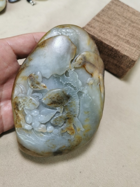 古玩玉器新疆和田籽料擺件拍賣，當前價格4688元