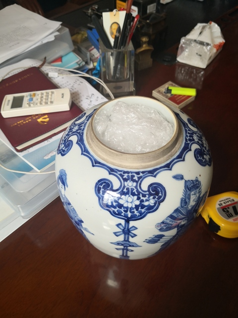 古玩陶瓷青花罐拍賣，當前價格5600元