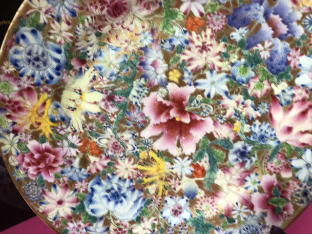 古玩陶瓷粉彩盤拍賣，當前價格4800元