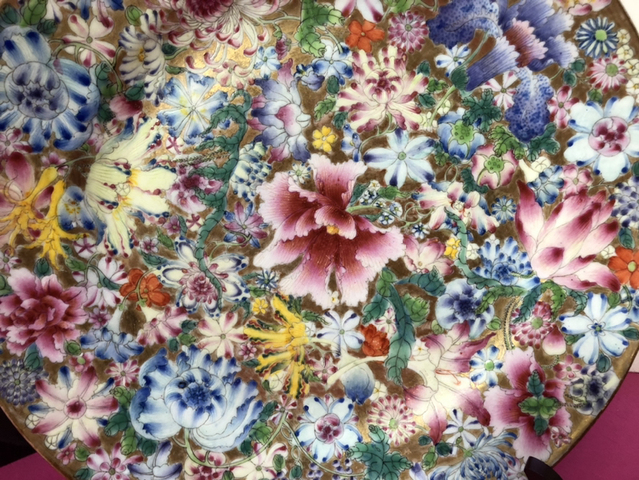 古玩陶瓷粉彩盤拍賣，當前價格4800元