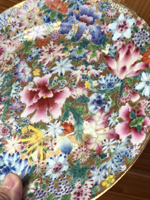 古玩陶瓷粉彩盤拍賣，當前價格4800元