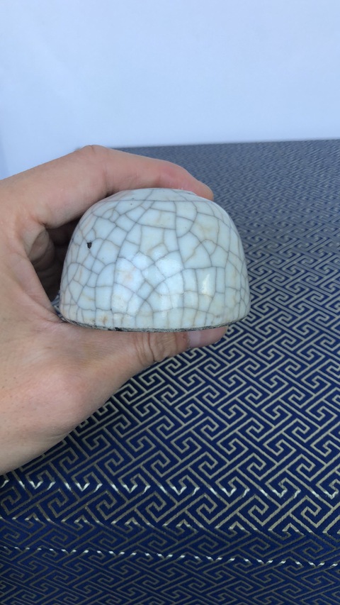 古玩陶瓷哥釉水盂拍賣，當前價格16800元