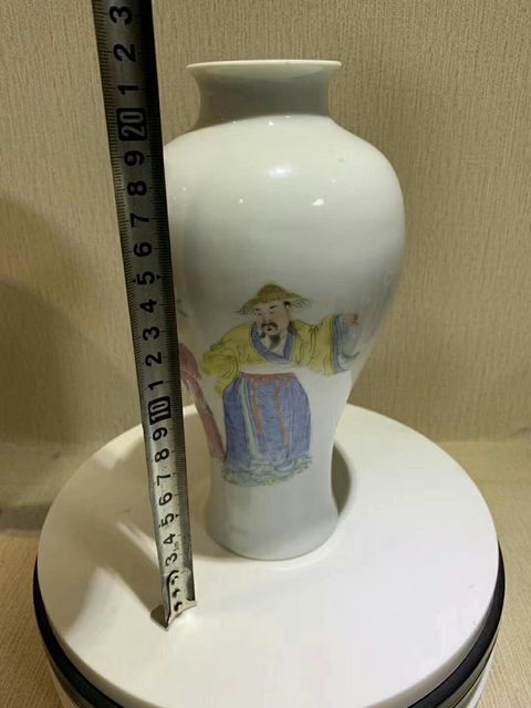 古玩陶瓷粉彩陶淵明愛菊紋觀音尊拍賣，當(dāng)前價(jià)格14500元