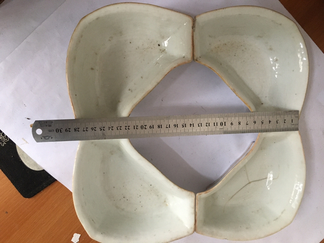 古玩陶瓷粉彩五福盆拍賣，當前價格13800元