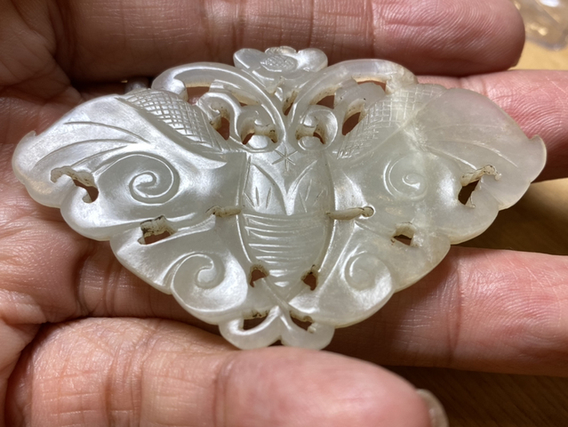 古玩玉器玉蝴蝶拍賣，當前價格13860元