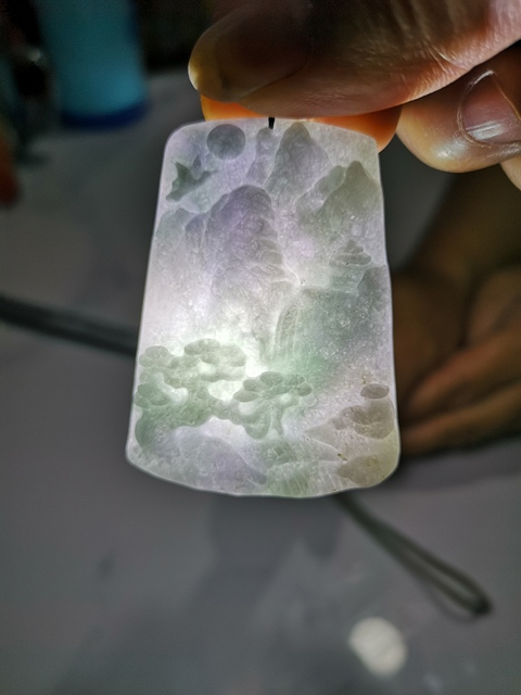 古玩玉器山水牌子拍賣，當前價格480元