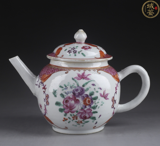 古玩陶瓷粉彩茶壺拍賣，當前價格9985元