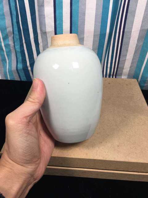 古玩陶瓷清早期白釉砂口罐拍賣，當前價格8860元