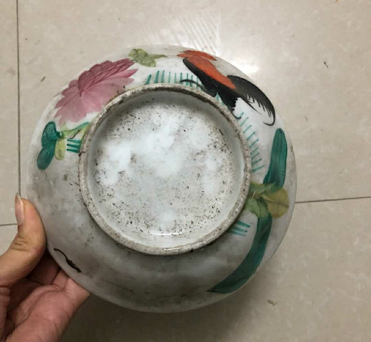 古玩陶瓷大雞圖碗拍賣，當(dāng)前價(jià)格3999元