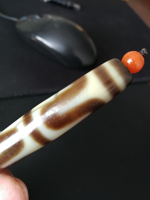 古玩玉器瑪瑙天珠拍賣，當前價格8000元