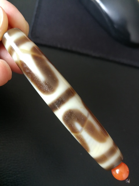 古玩玉器瑪瑙天珠拍賣，當前價格8000元