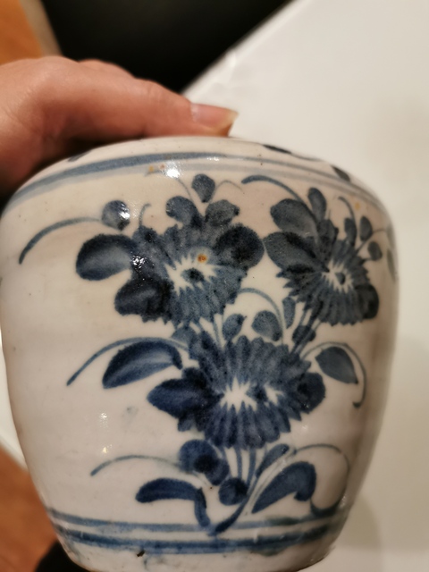 古玩陶瓷青花花卉紋罐拍賣，當前價格4000元