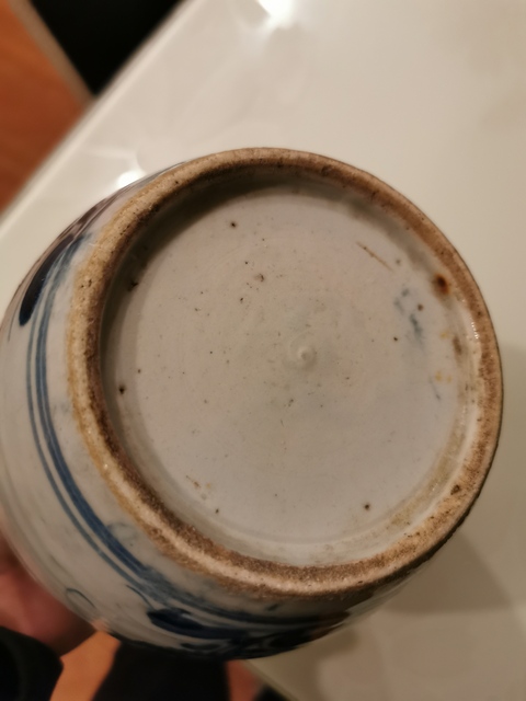 古玩陶瓷青花花卉紋罐拍賣，當前價格4000元