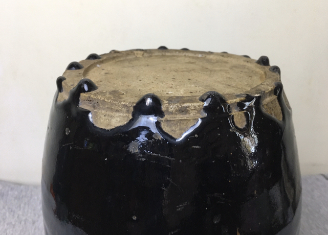 古玩陶瓷黑釉四系罐拍賣,當前價格2688元