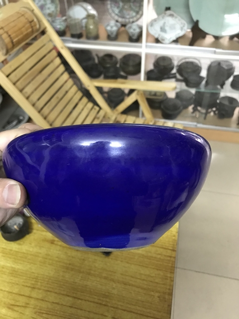 古玩陶瓷霽藍釉香爐拍賣，當前價格5000元