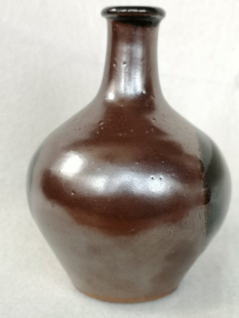 古玩陶瓷紫金釉長頸瓶拍賣，當前價格260元