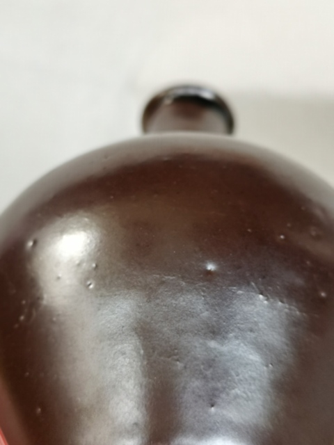 古玩陶瓷紫金釉長頸瓶拍賣，當前價格260元