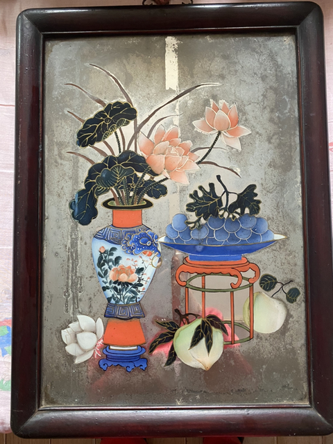 古玩字畫鏡子拍賣，當前價格6000元