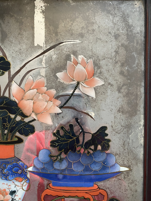 古玩字畫鏡子拍賣，當前價格6000元