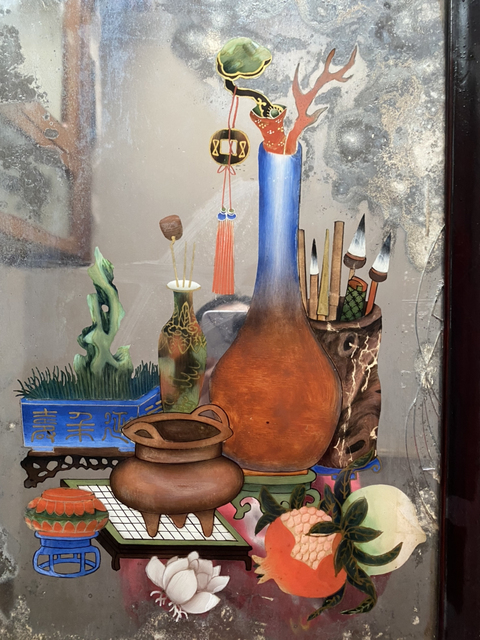 古玩字畫鏡子拍賣，當前價格6000元